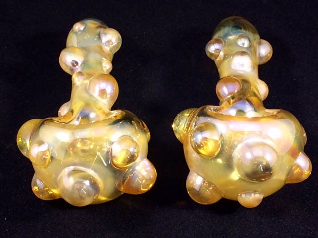 Fume Pipe with Bubbles / Smoking bowl / Glass pipe