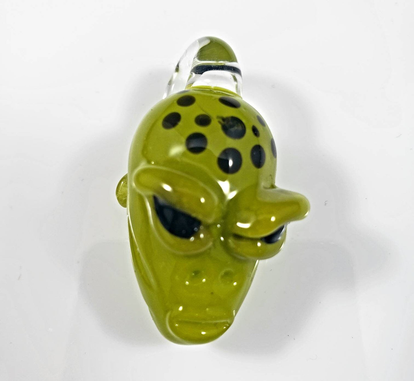 Alien Head Pendant / Alien Necklace / Extra-Terrestrial / Green