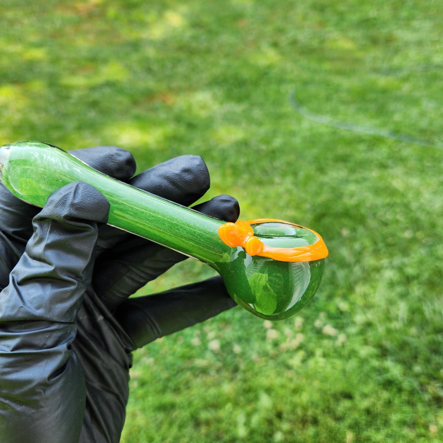 Ninja Pipe / Turtle Bowl / Michelangelo / Glass Pipe / Smoking Bowl / Orange