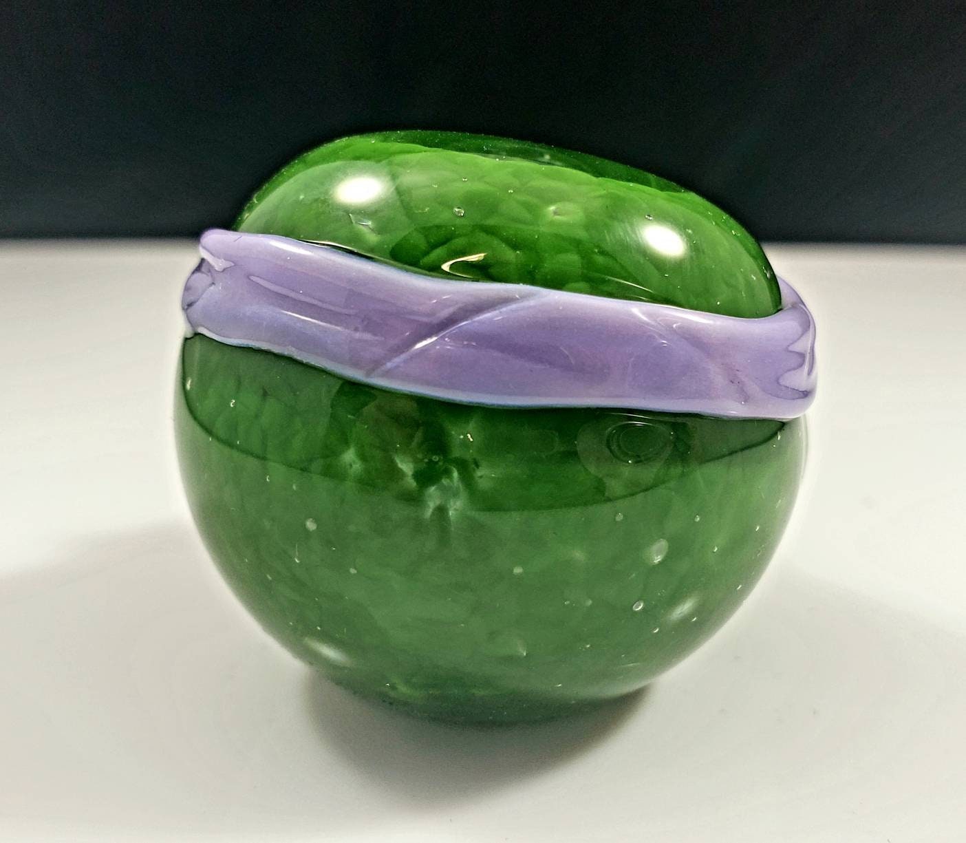 Ninja Pipe / Turtle Bowl / Donatello / Glass Pipe / Smoking Bowl / Purple / Green