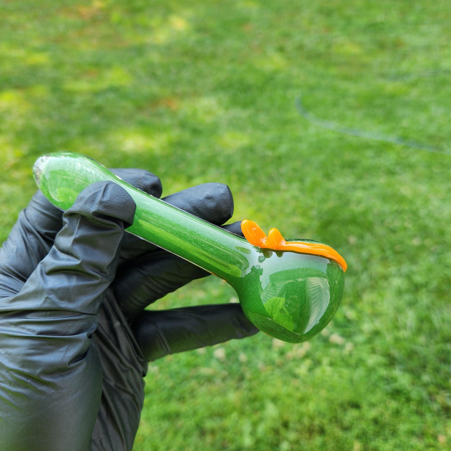 Ninja Pipe / Turtle Bowl / Michelangelo / Glass Pipe / Smoking Bowl / Orange