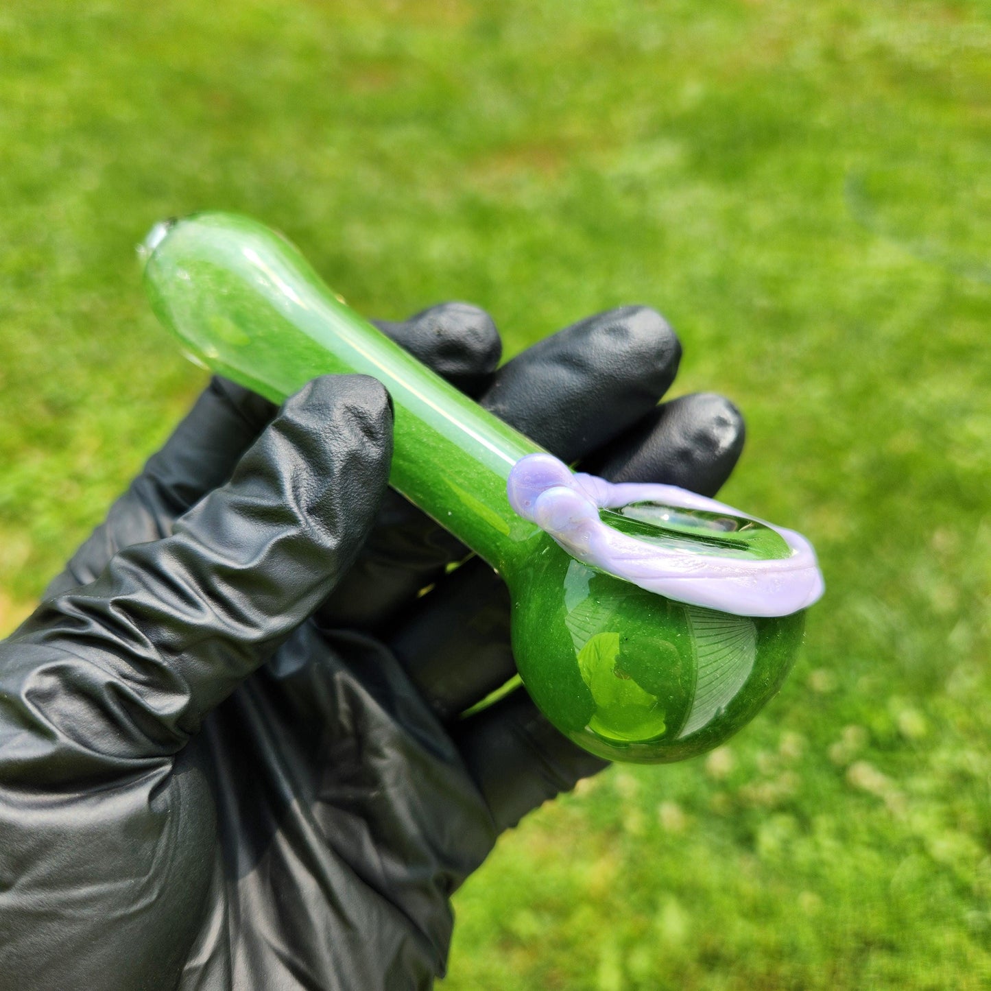 Ninja Pipe / Turtle Bowl / Donatello / Glass Pipe / Smoking Bowl / Purple / Green