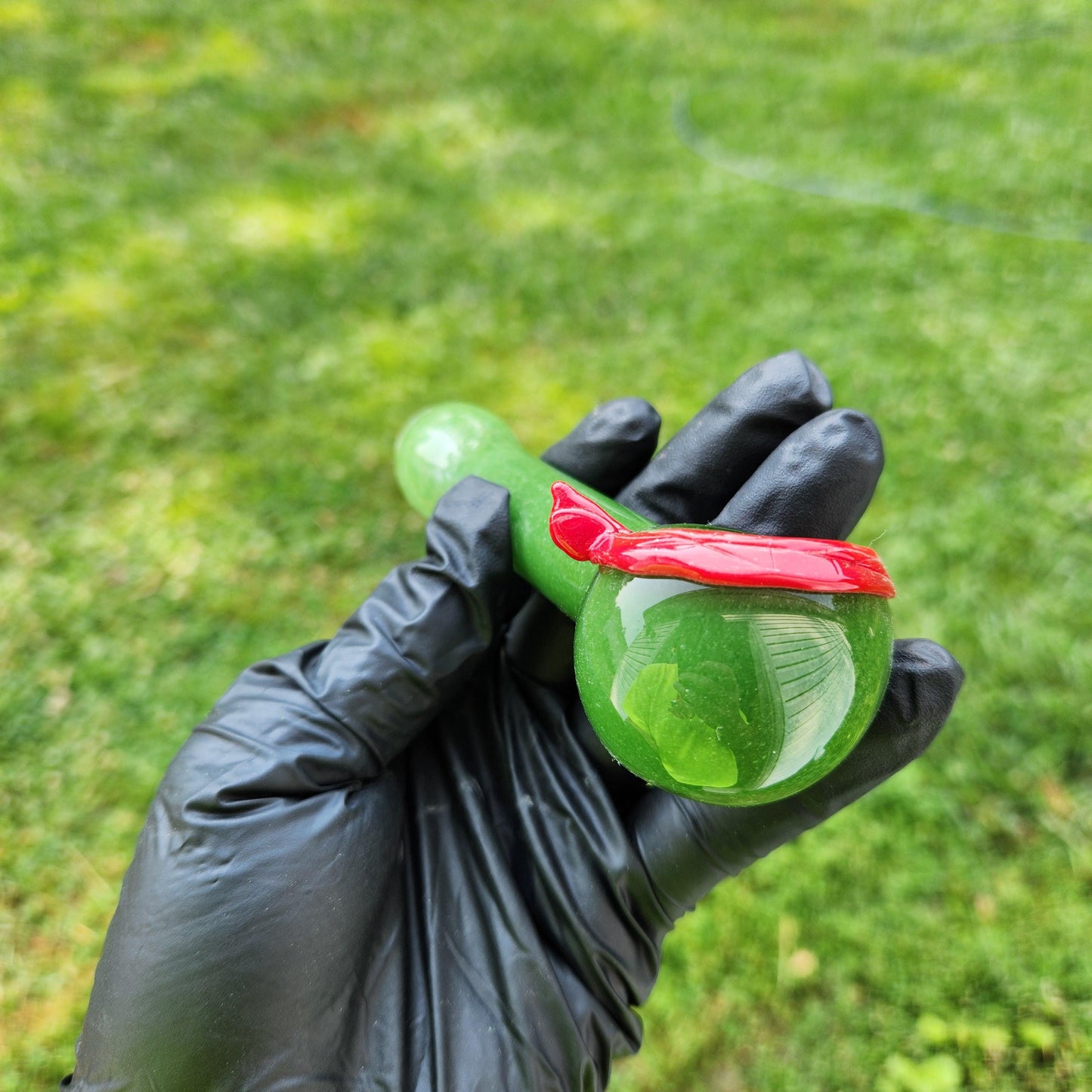 Ninja Pipe / Turtle Bowl / Rafael / Glass Pipe / Smoking Bowl / Red / Green