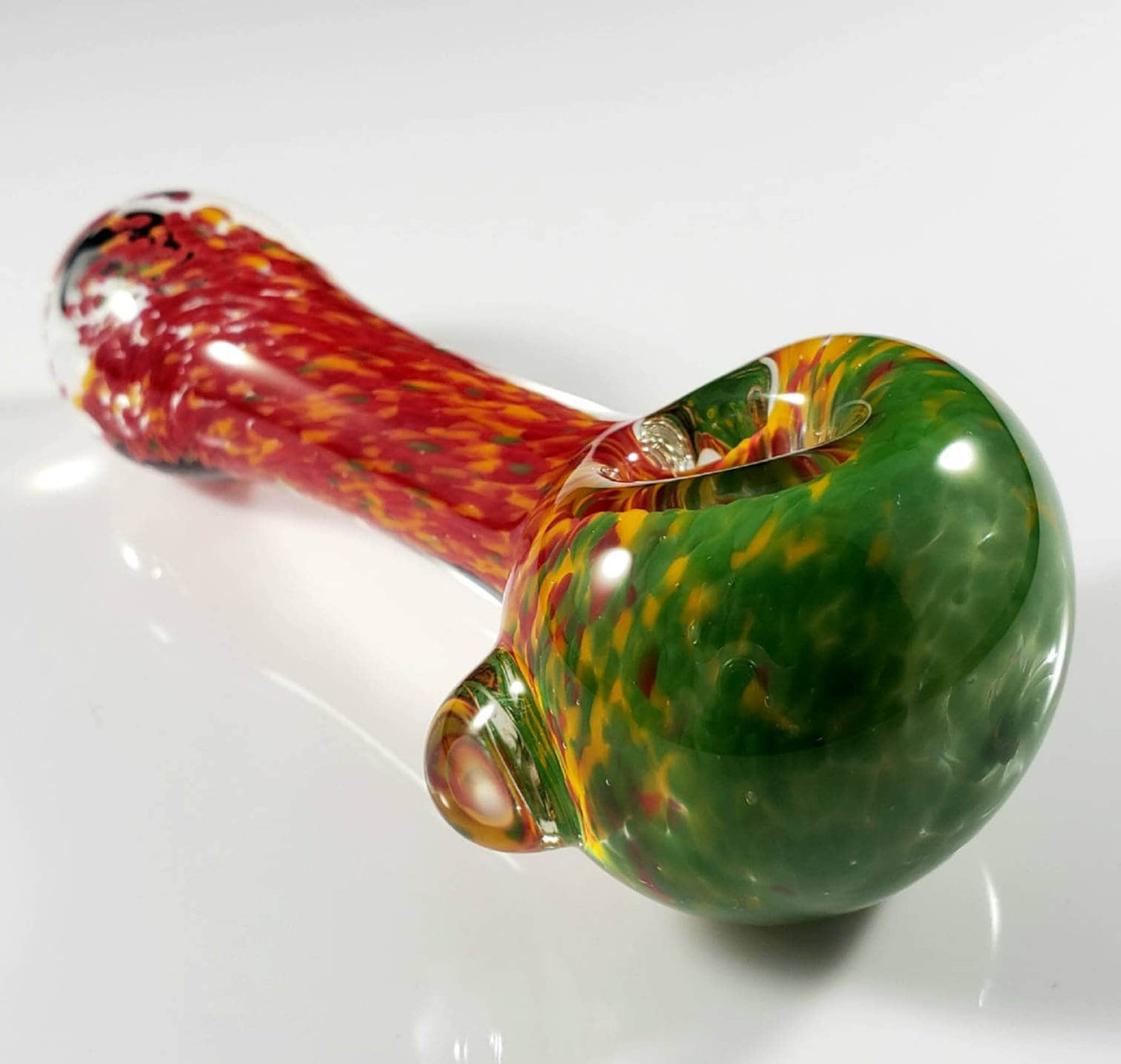 Rasta Frit Fade Pipe / Rasta Glass Pipe / Smoking Bowl / Red Green Yellow Pipe