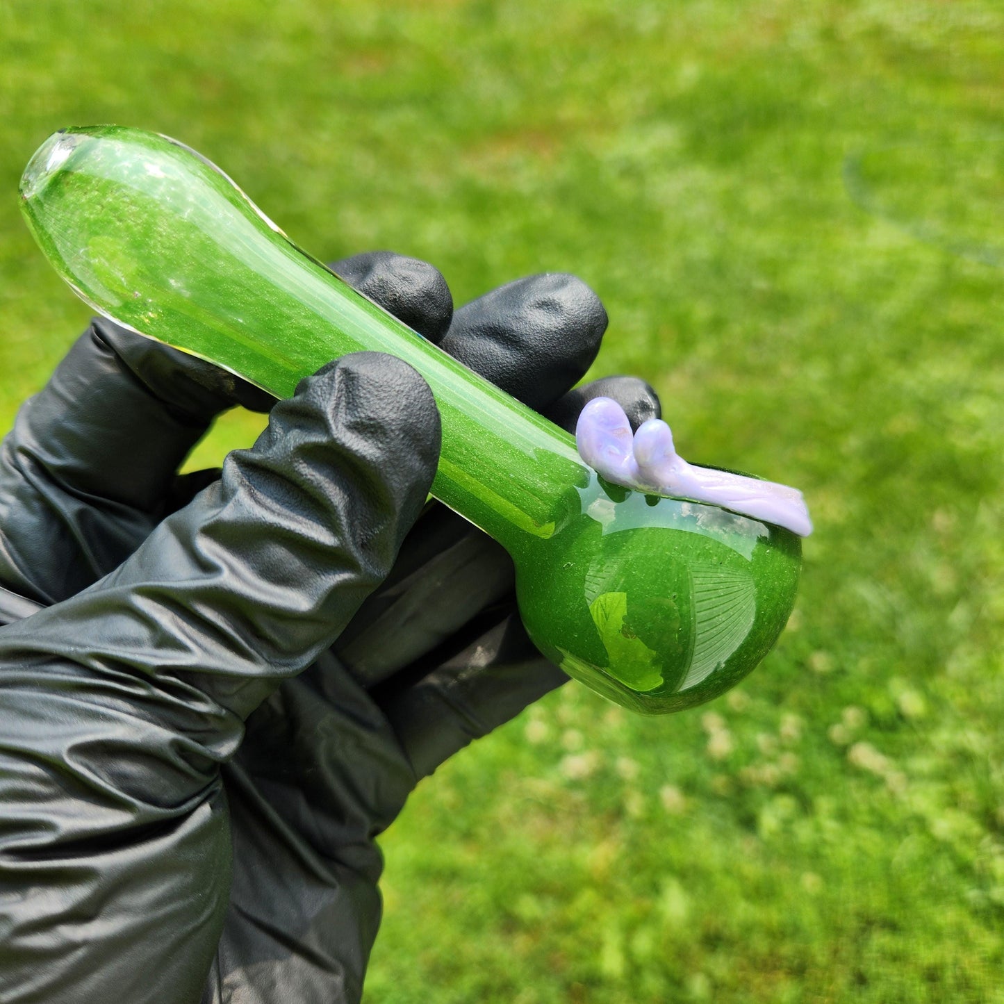 Ninja Pipe / Turtle Bowl / Donatello / Glass Pipe / Smoking Bowl / Purple / Green