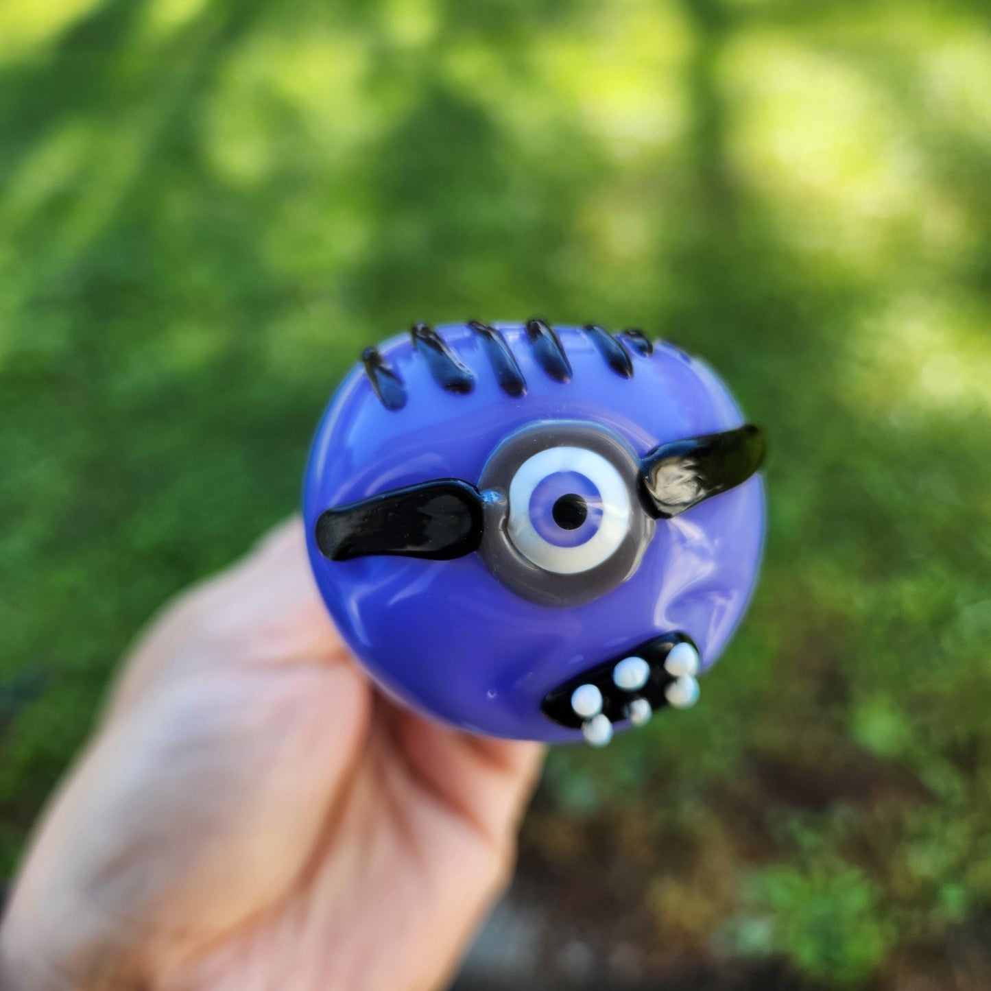 Glass Minion Pipe / Glass Smoking Pipe / Purple pipe / Smoking Bowl