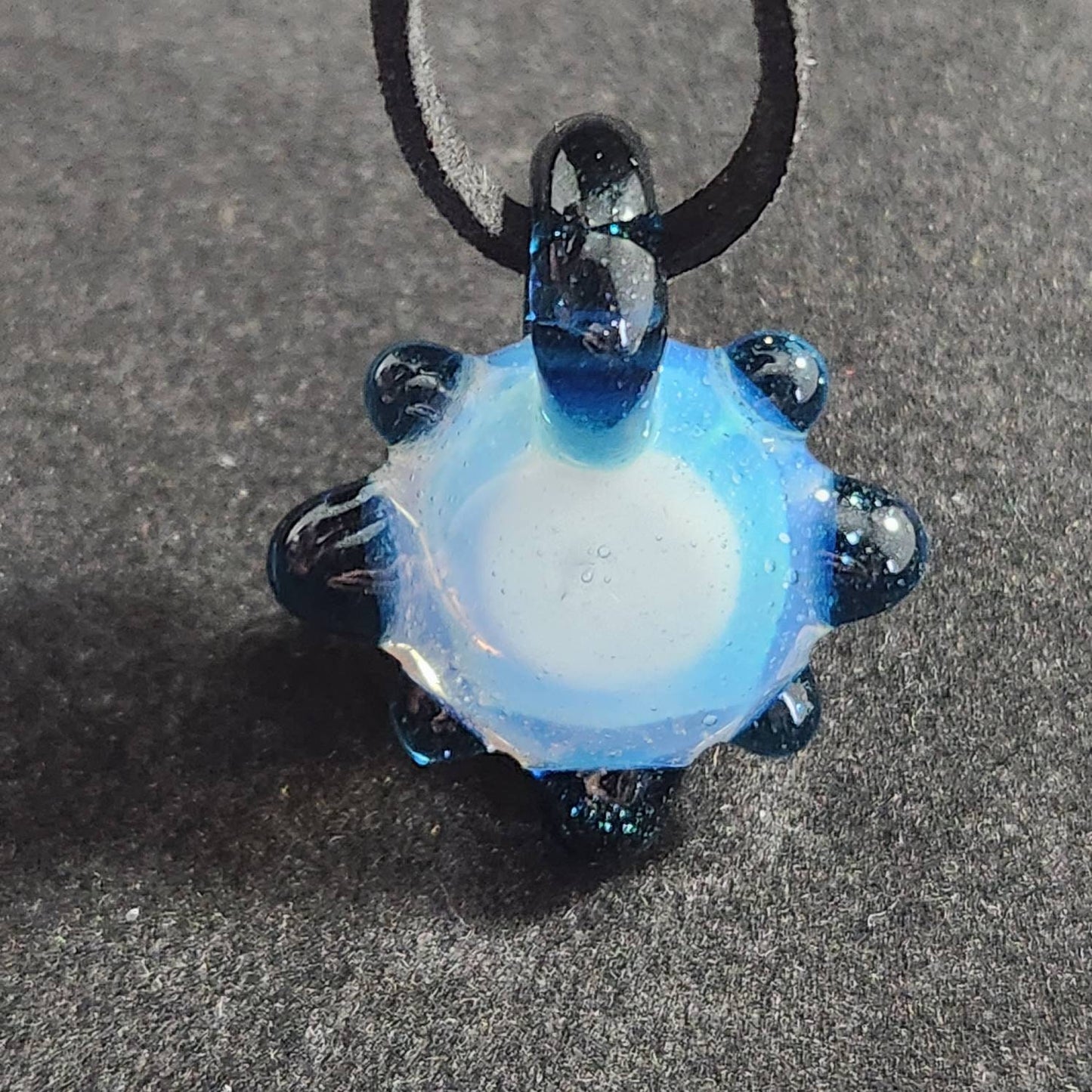 Space Galaxy Opal Necklace /Glass Pendant / Blue / Sparkle Glass / Universe / Stars / Jewelry / Art / Space Glass / Glass Galaxy
