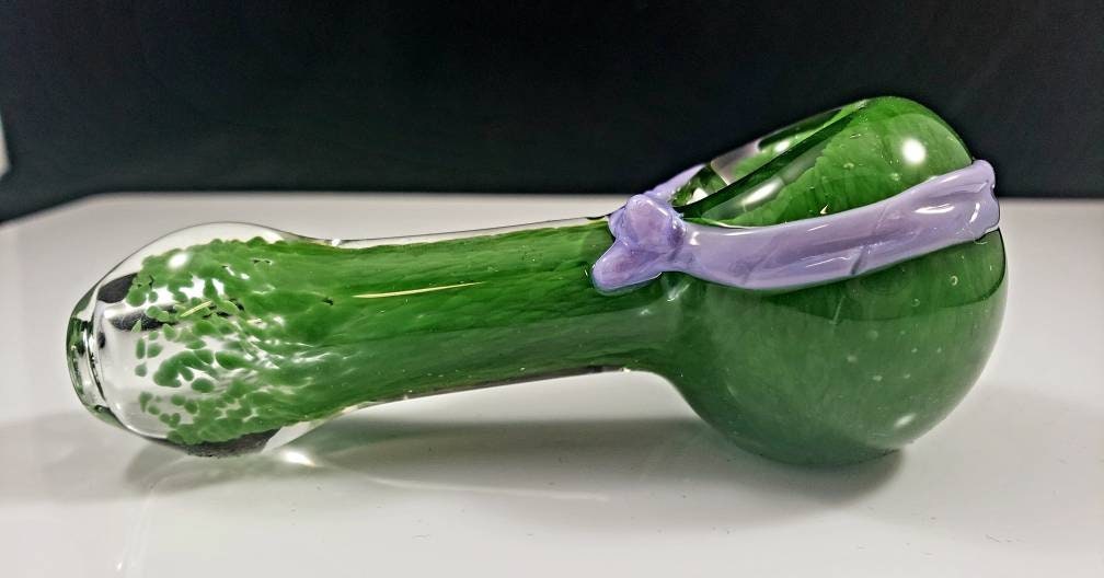 Ninja Pipe / Turtle Bowl / Donatello / Glass Pipe / Smoking Bowl / Purple / Green