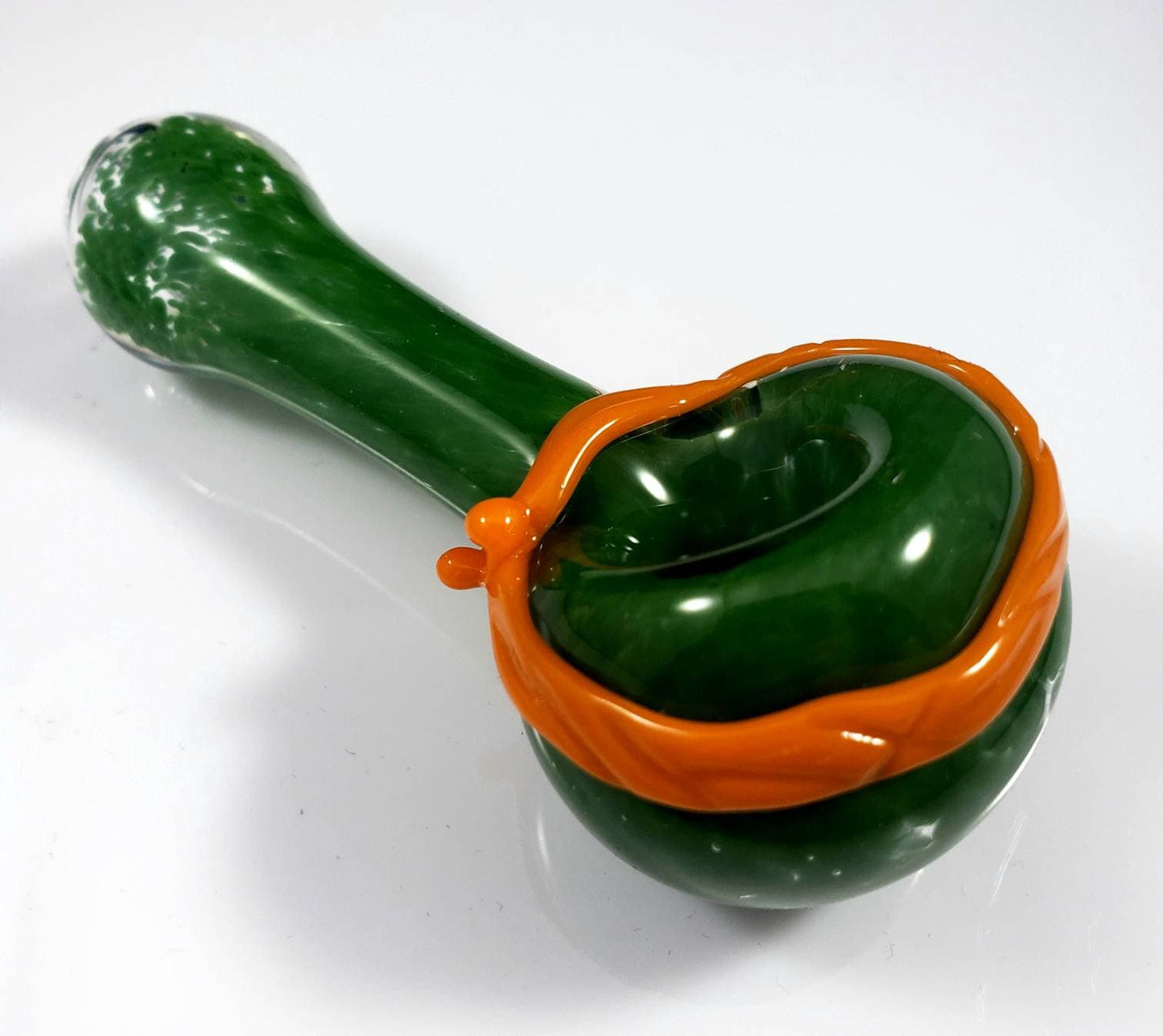 Ninja Pipe / Turtle Bowl / Michelangelo / Glass Pipe / Smoking Bowl / Orange