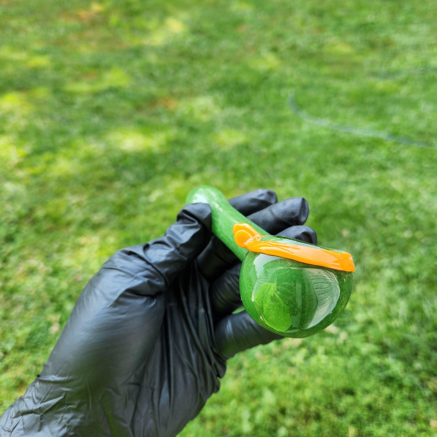 Ninja Pipe / Turtle Bowl / Michelangelo / Glass Pipe / Smoking Bowl / Orange