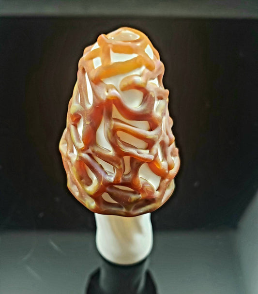 Morel Mushroom Pipe / Mushroom Bowl / Glass Pipe / Smoking Bowl