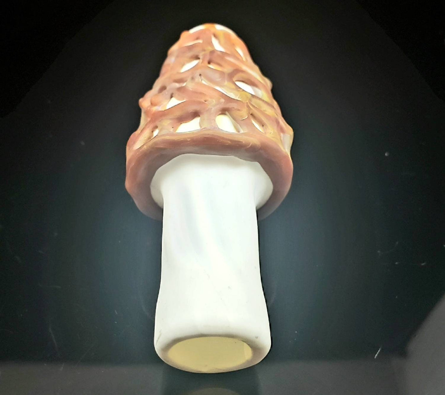 Morel Mushroom Pipe / Mushroom Bowl / Glass Pipe / Smoking Bowl
